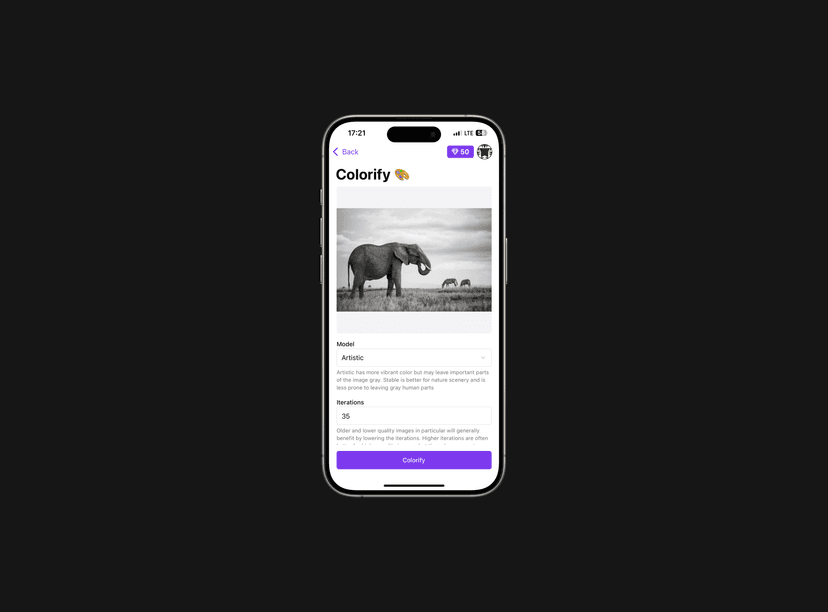 projects.list.colorify.title - Screenshot 2