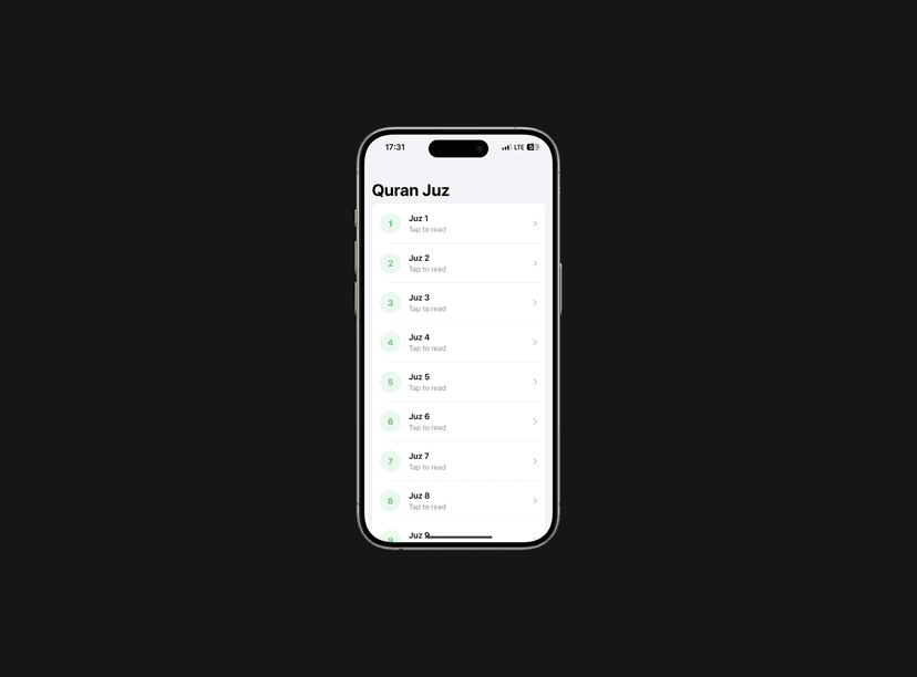 projects.list.quran-app.title - Ekran Görüntüsü 1